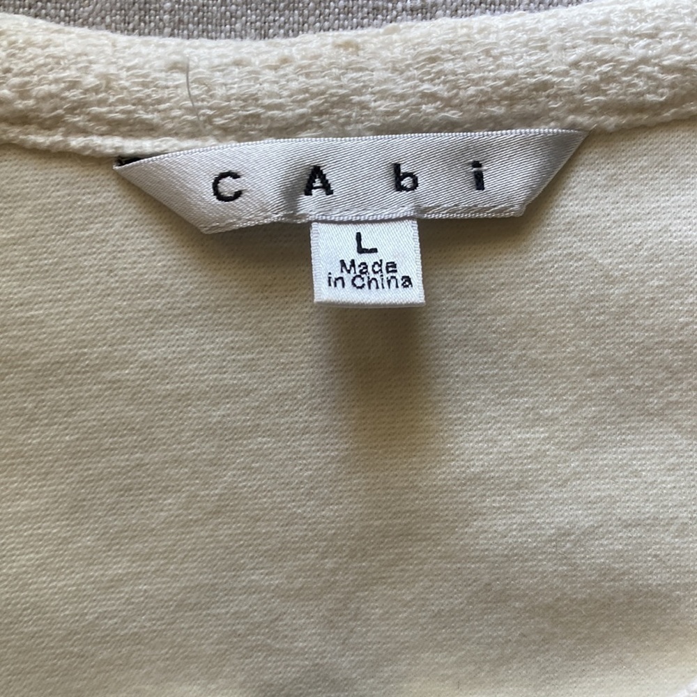 Cabi White Lace Zip Up Jacket Style 715 Size Large - Picture 5 of 7